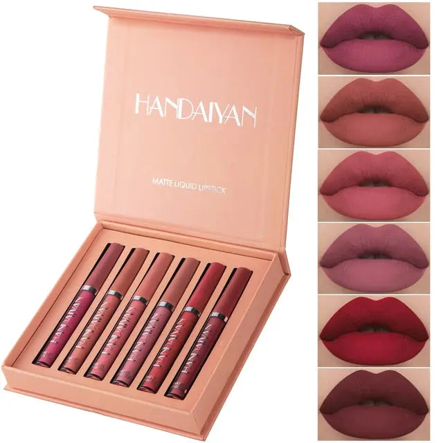 6Colors/Sets Fashion Liquid Lipstick Fernglow