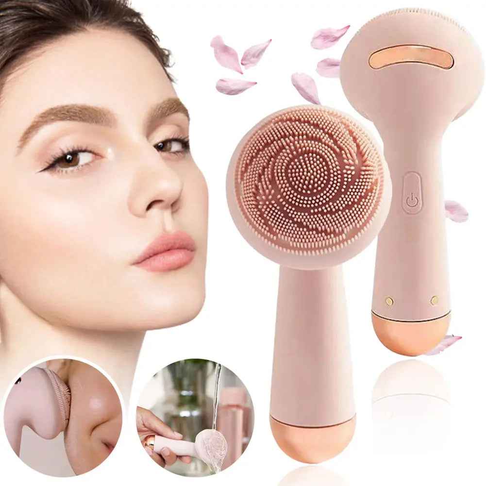 Silicone Facial Cleansing Brush – Vibrating Pore Cleanser | Fernglow - Fernglow