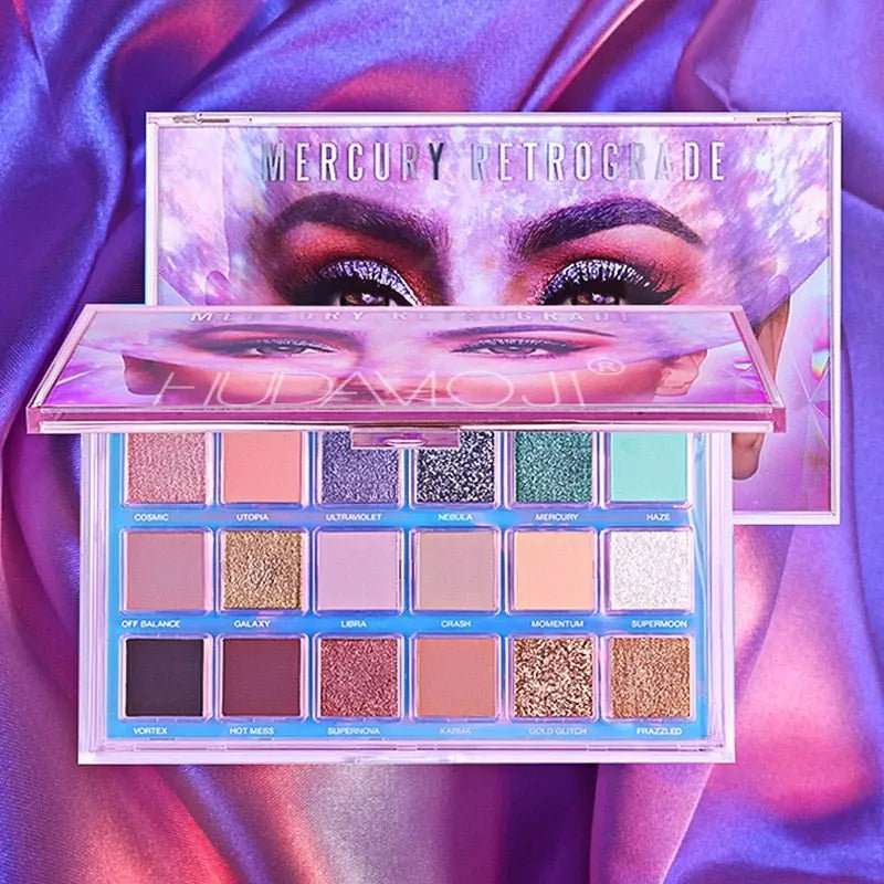 Long-Lasting 18 Shade Waterproof Eyeshadow Palette - Fernglow