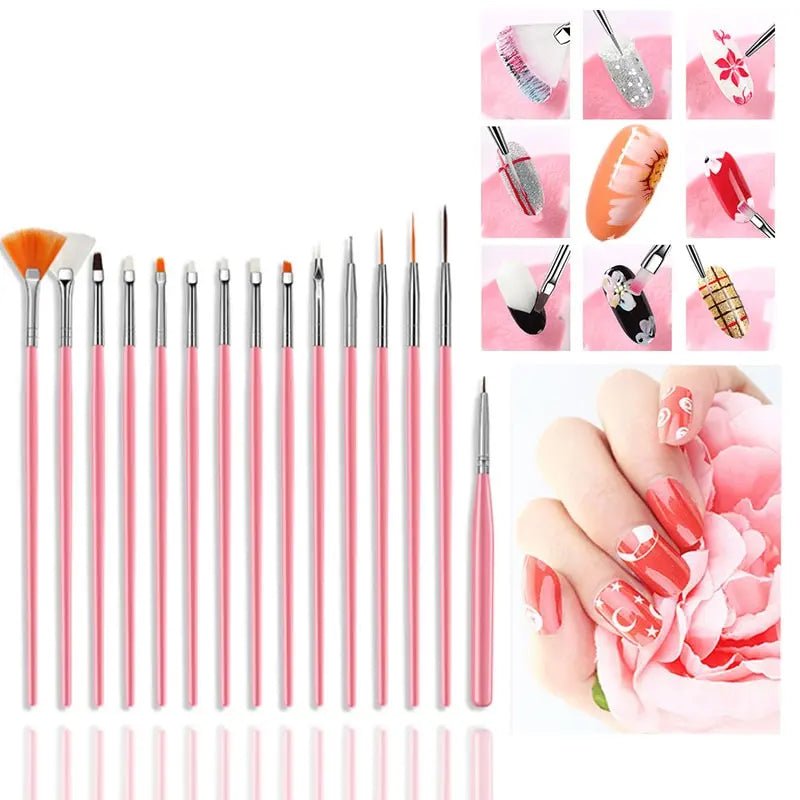 54W UV Lamp Poly Nail Gel Kit for Stunning Salon-Quality Nails - Fernglow