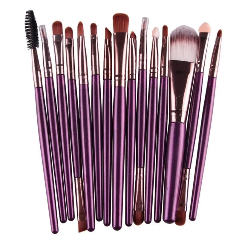 15 Pcs Brush Makeup Kit - Fernglow