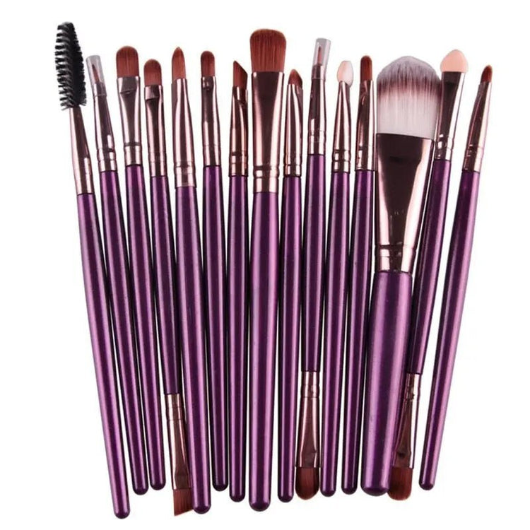 15 Pcs Brush Makeup Kit - Fernglow