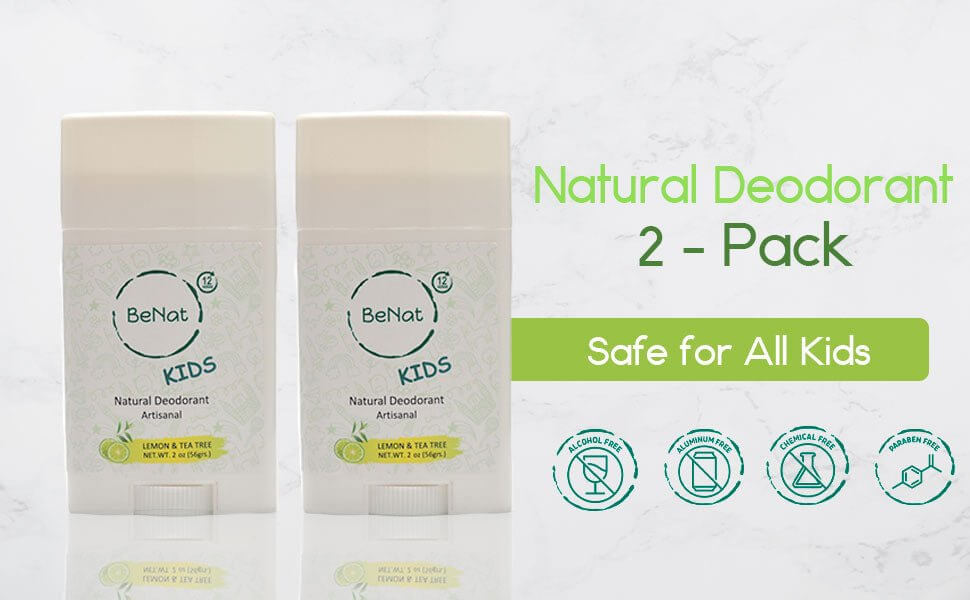 Safe & Gentle Deodorant Duo for Kids and Teens - 2 Pack - Fernglow