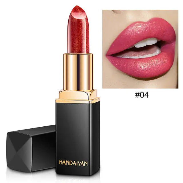 9 Colors Waterproof Glitter Lipstick Fernglow