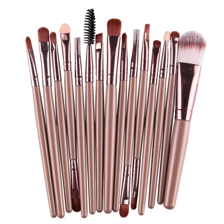 15 Pcs Brush Makeup Kit - Fernglow