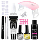 Poly Nail Gel Kit With 54W UV Lamp Fernglow