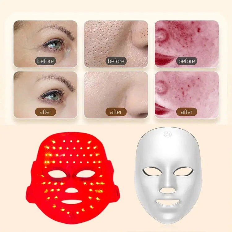 7-Color LED Light Therapy Mask - Fernglow
