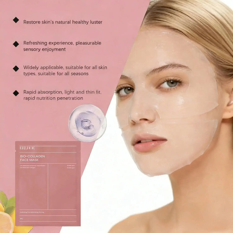 Bio Collagen Deep Hydrating Face Mask - Fernglow