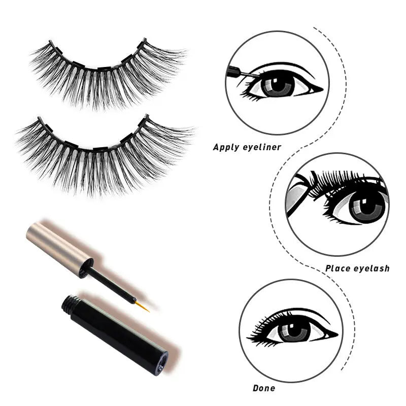 Magnetic Eyelashes: Fernglow 3D Lashes Review - Fernglow