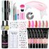 Poly Nail Gel Kit With 54W UV Lamp Fernglow
