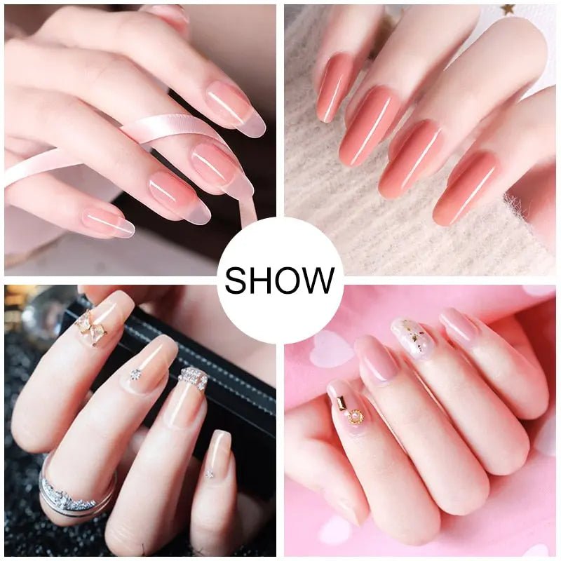 54W UV Lamp Poly Nail Gel Kit for Stunning Salon-Quality Nails - Fernglow