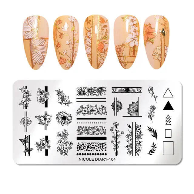 Fernglow Nail Art Stamping Set Fernglow