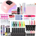 54W UV Lamp Poly Nail Gel Kit for Stunning Salon-Quality Nails - Fernglow