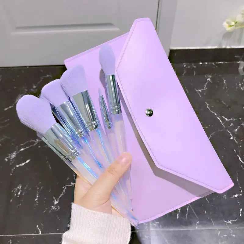 Full Glam Brush Kit - 10-Piece Synthetic Bristle Makeup Set | Fernglow - Fernglow