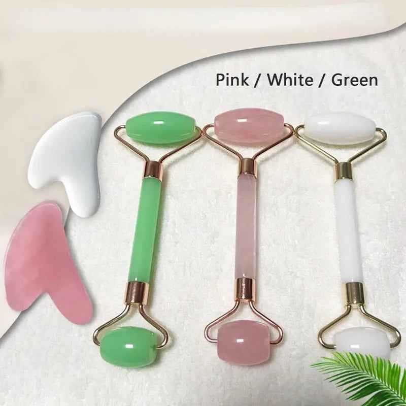 Gua Sha Facial Tool Set for Jawline Definition - Fernglow