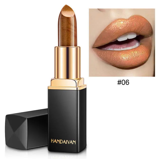 9 Colors Waterproof Glitter Lipstick Fernglow