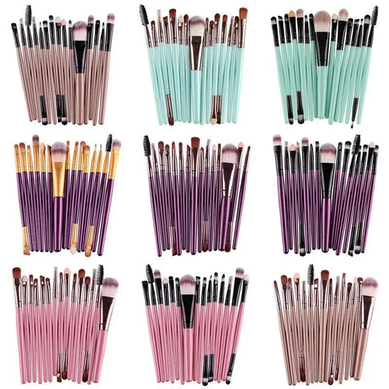 15 Pcs Brush Makeup Kit - Fernglow