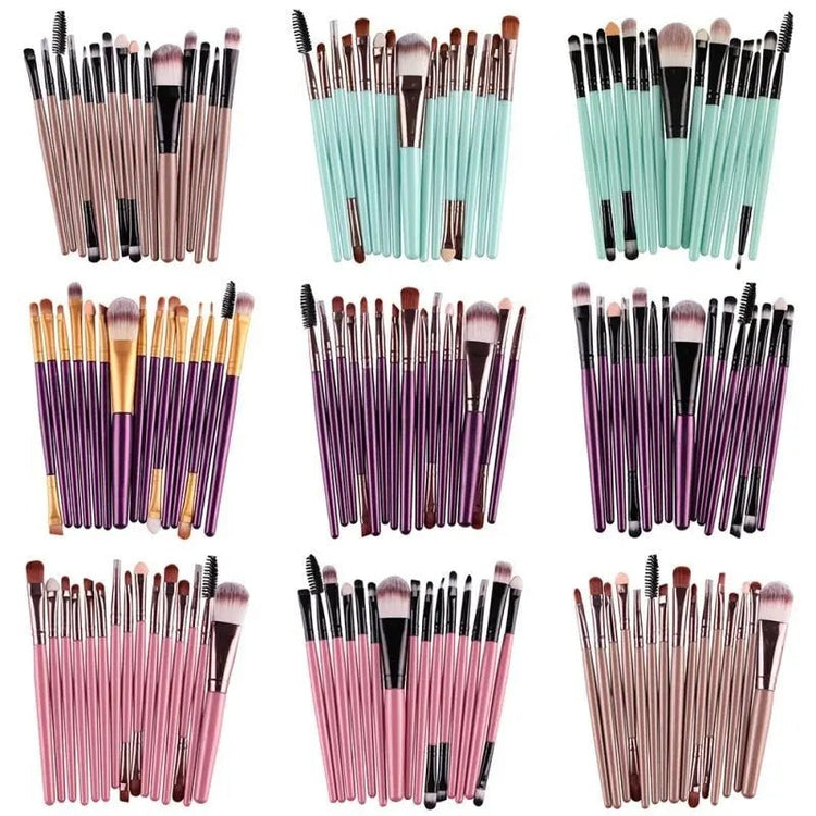 15 Pcs Brush Makeup Kit - Fernglow