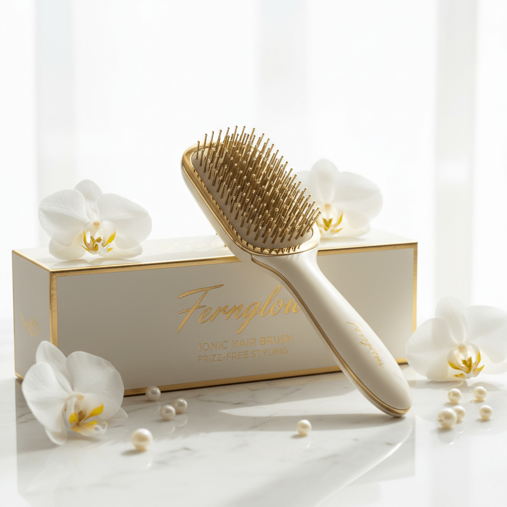 Fernglow Ionic Hair Brush – Frizz-Free Styling Anywhere - Fernglow