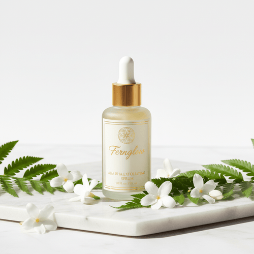 AHA BHA Exfoliating Serum Glycolic Acid Salicylic Acid - Fernglow