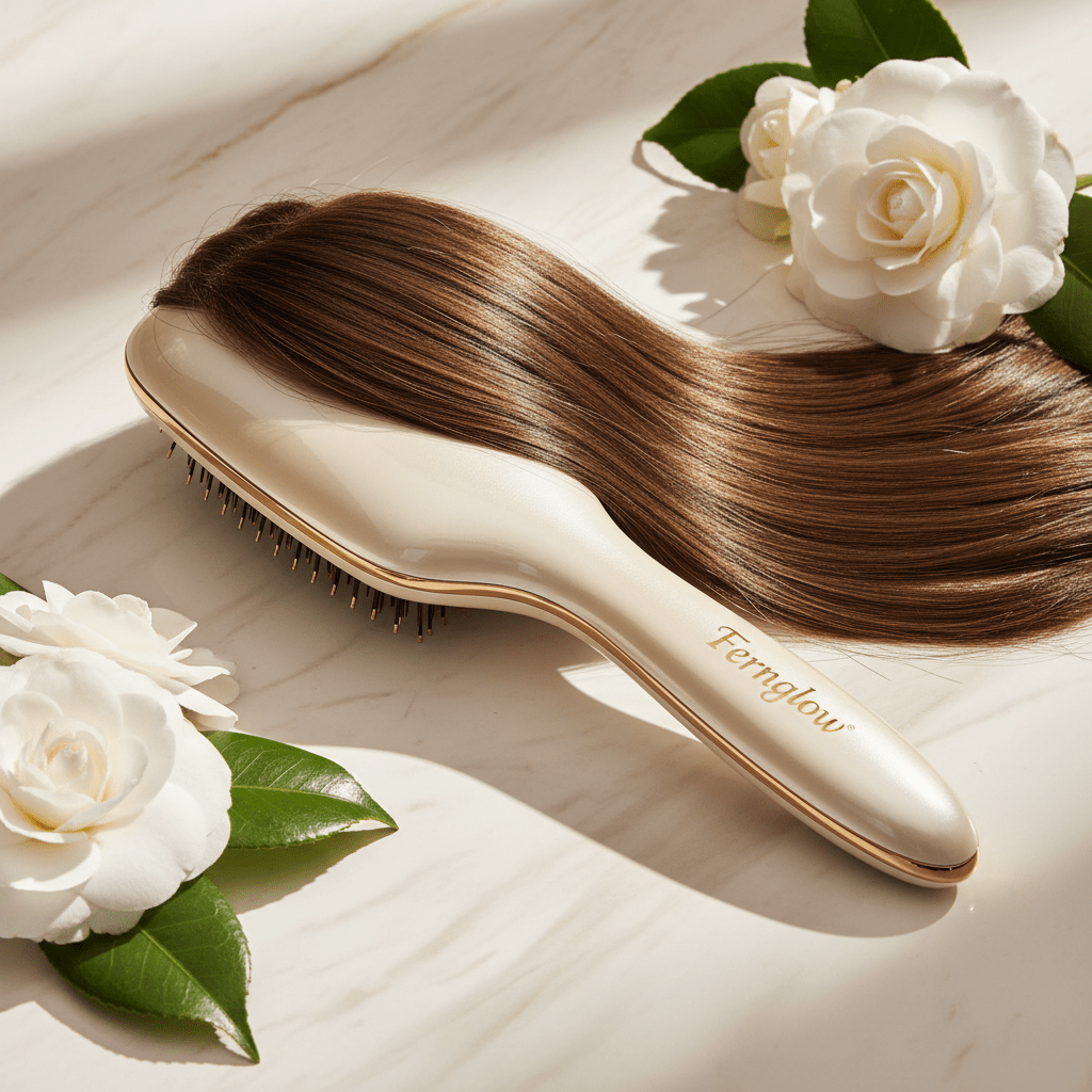 Fernglow Ionic Hair Brush – Frizz-Free Styling Anywhere - Fernglow