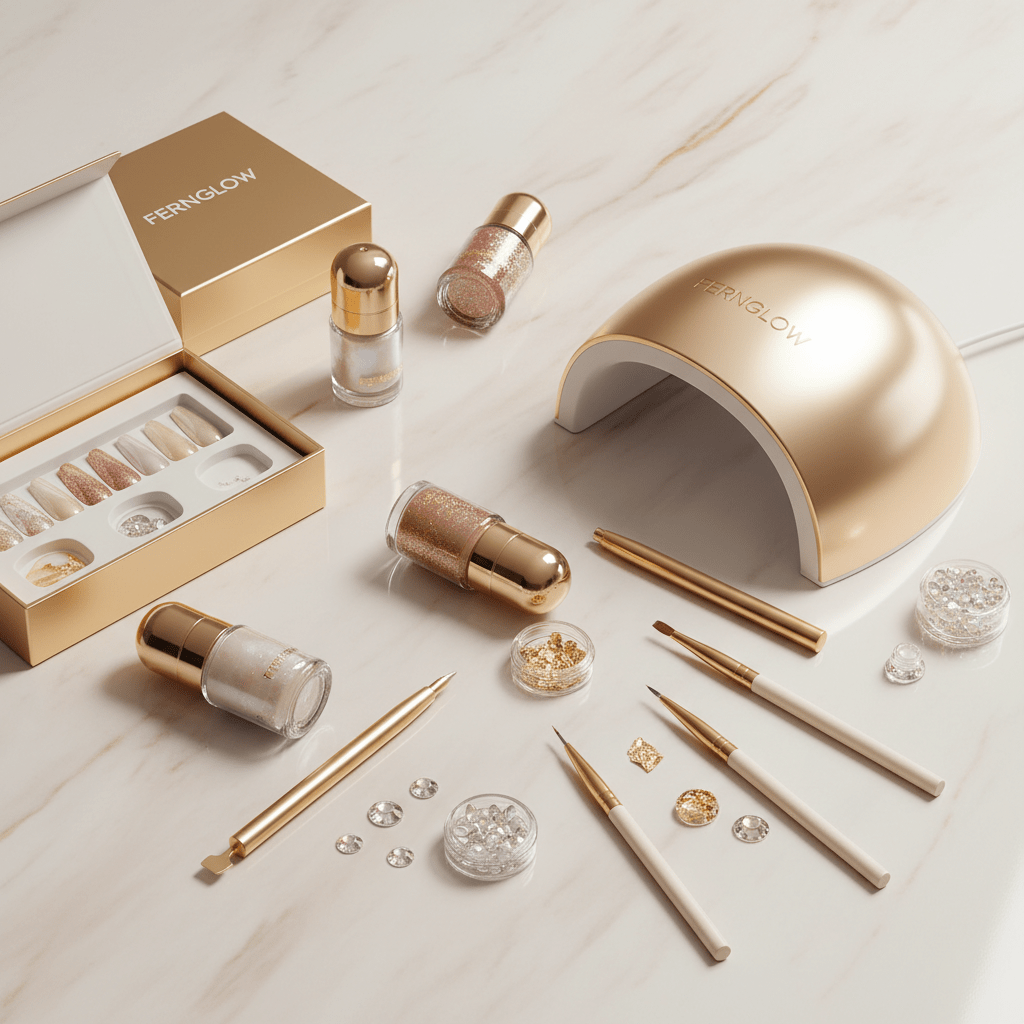 Gel Nail Kit DIY Salon Quality - Fernglow
