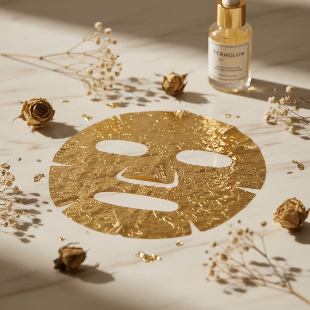 Gold Face Mask Luxury Anti-Aging - Fernglow
